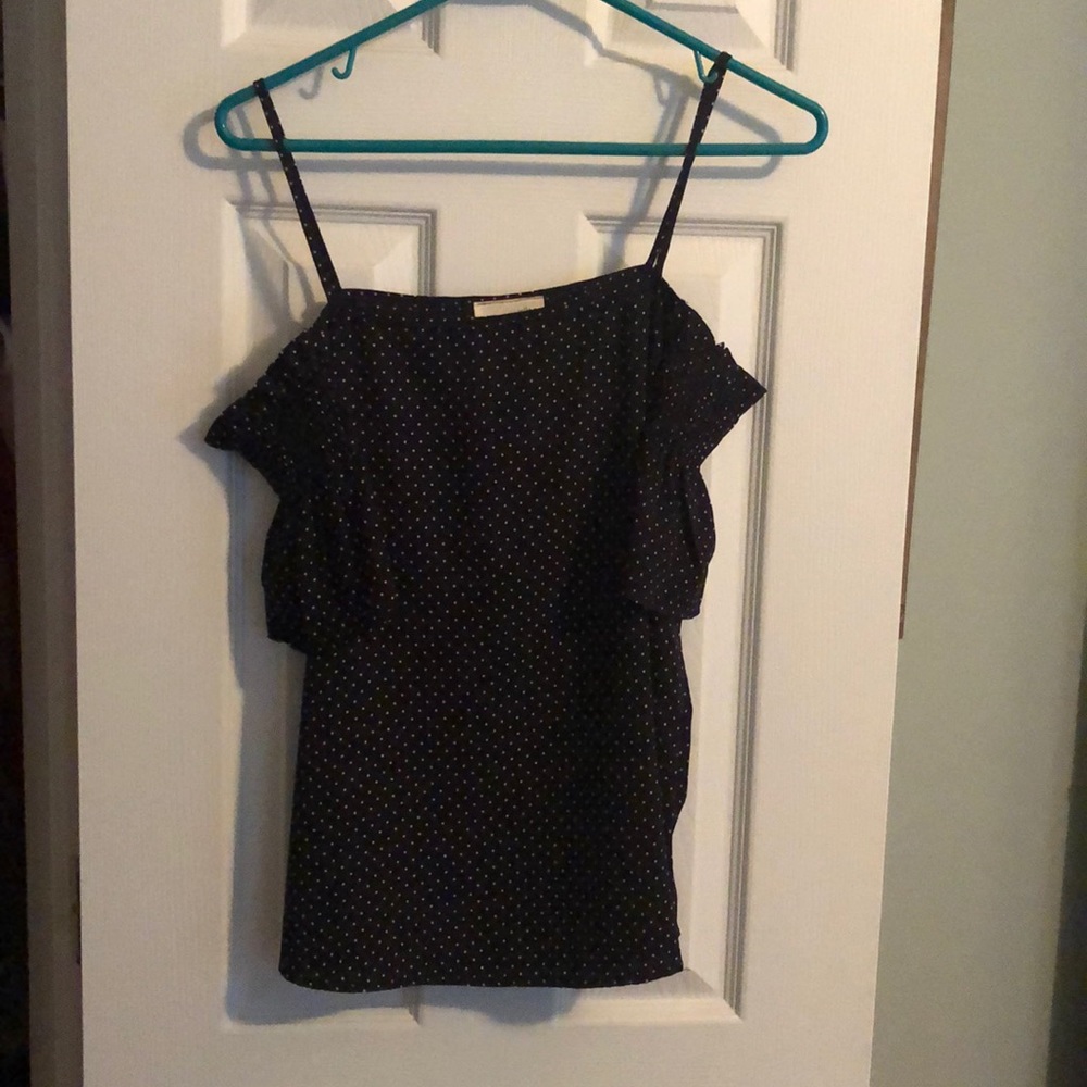 Jella C Navy Dot Blouse